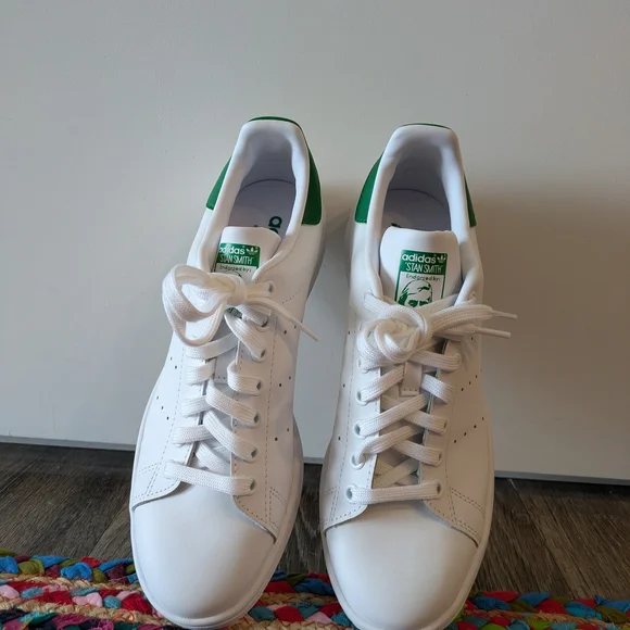Adidas Stan Smith Men's White Sneakers (Men's 8) - Picture 1 of 4